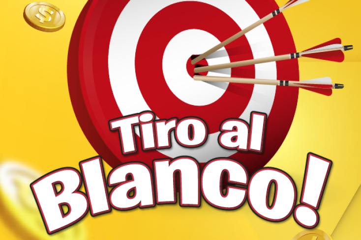 emisión raspa y listo de tiro al blanco